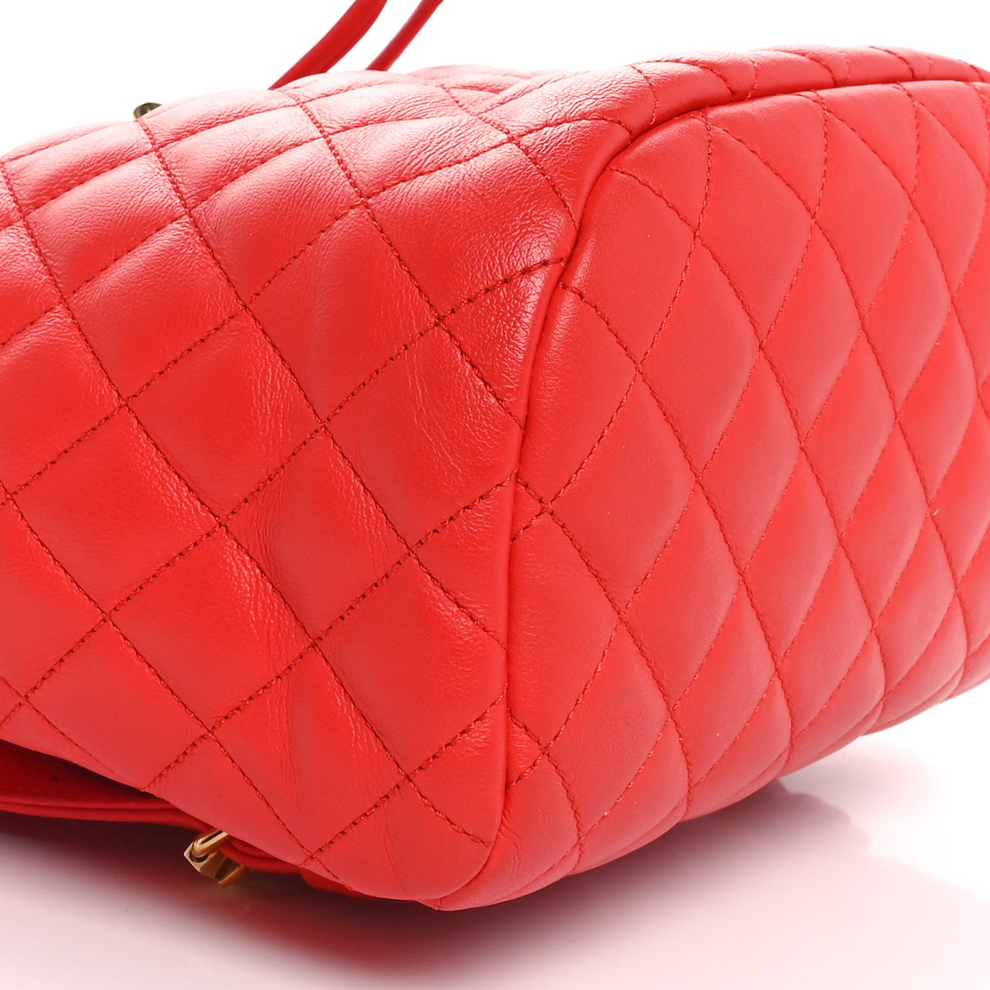 Lambskin Quilted Small Urban Spirit Backpack Red