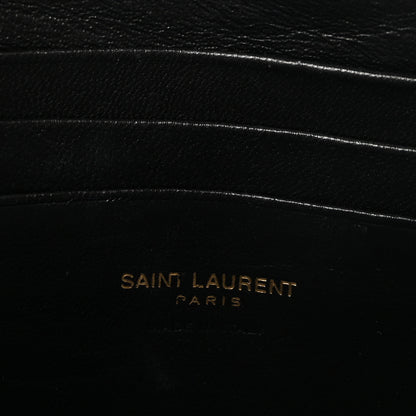 Saint Laurent Grain De Poudre Matelasse Monogram Mini Lou Camera Bag Black 6 of 9