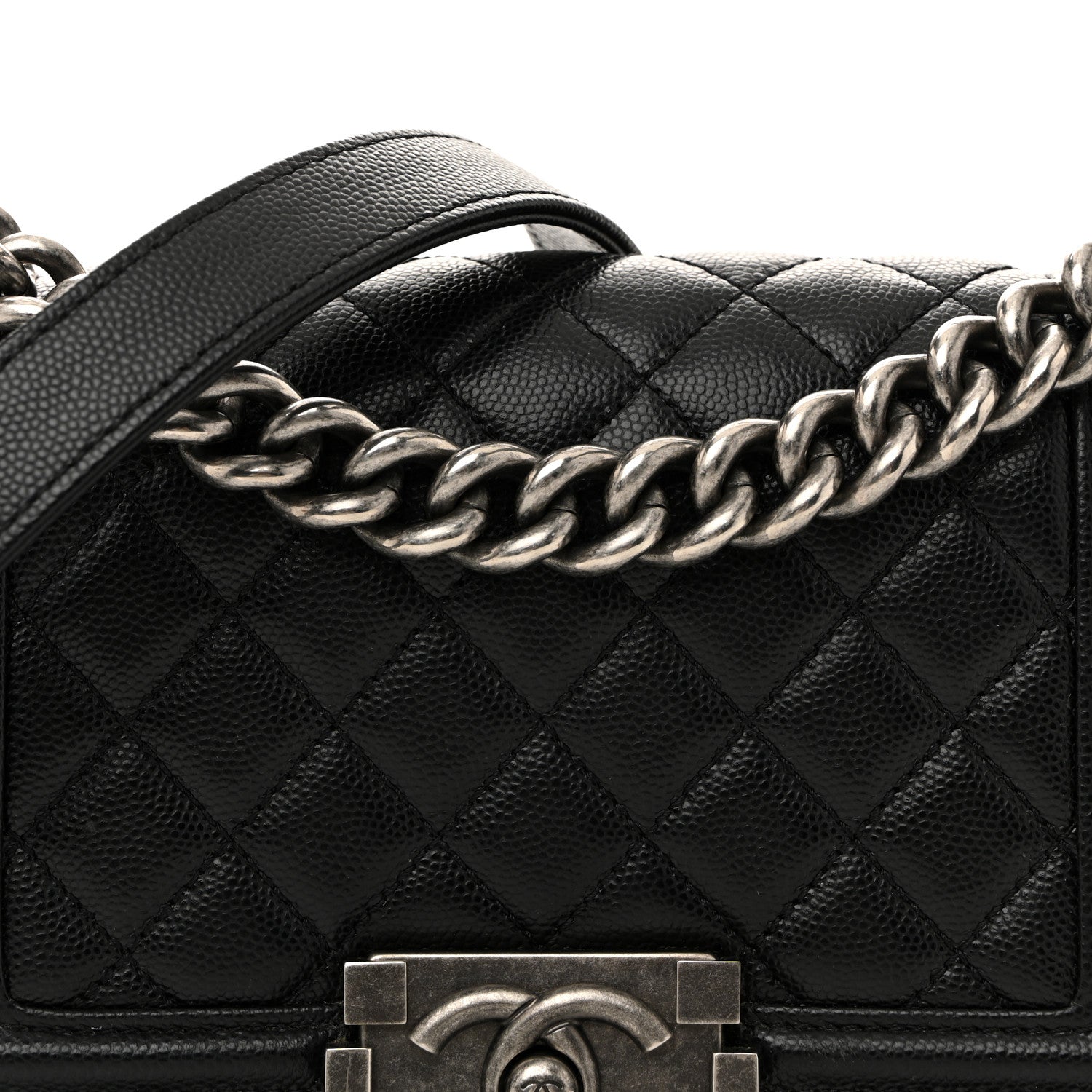 Chanel Caviar Quilted Small Boy Flap Black 8 of 15