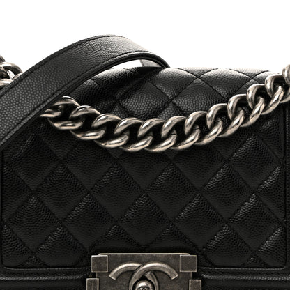 Chanel Caviar Quilted Small Boy Flap Black 8 of 15