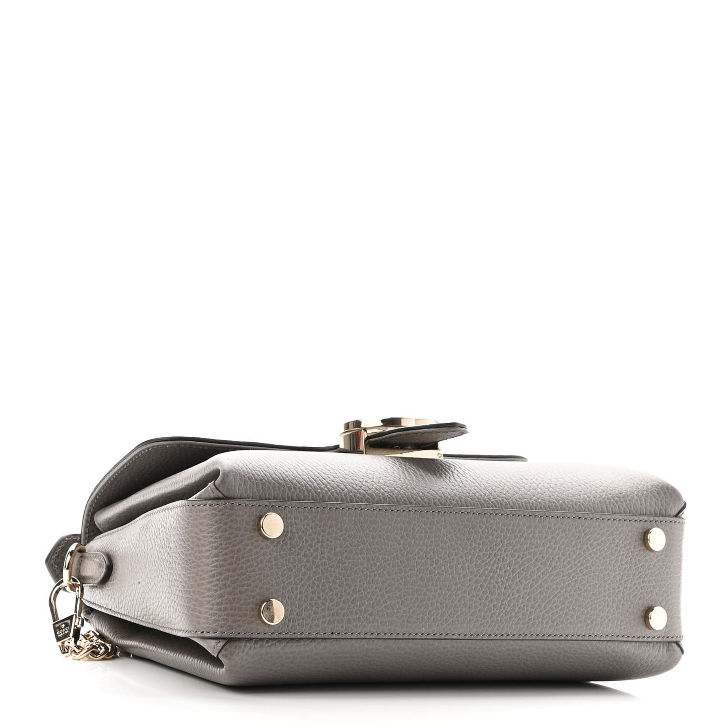 Dollar Calfskin Interlocking G Top Handle Shoulder Bag Loess