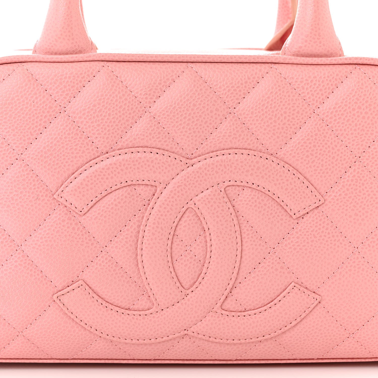 Chanel Caviar Quilted Small Bowler Pink 8 of 11