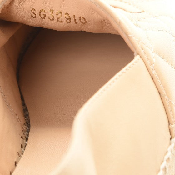 Chanel Lambskin Quilted CC Espadrilles 36 Beige 9 of 12