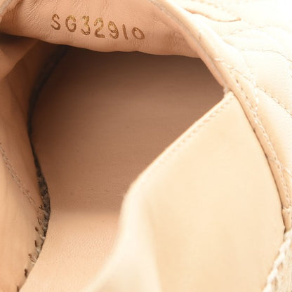Chanel Lambskin Quilted CC Espadrilles 36 Beige 9 of 12