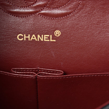 Chanel Lambskin Quilted Medium Double Flap Black 12 of 17
