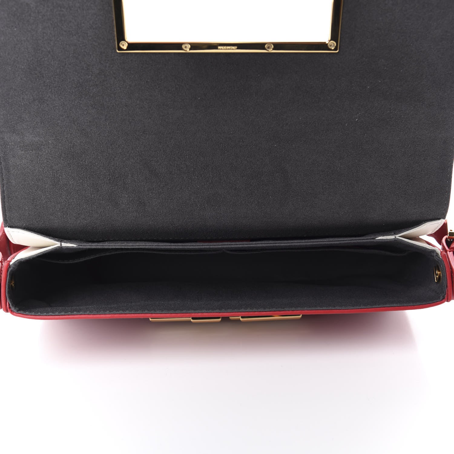 Fendi Vitello Dolce Bi-Color 3Baguette Shoulder Bag Mattone White 5 of 9