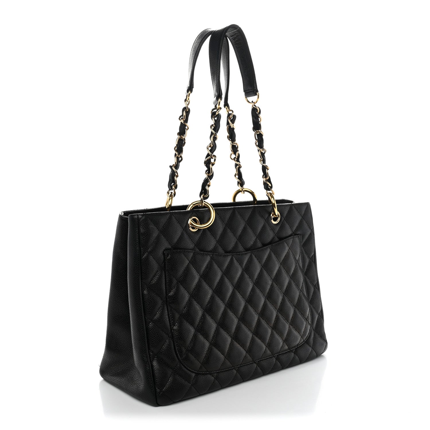 Chanel Caviar Quilted Grand Shopping Tote GST Black 2 of 10