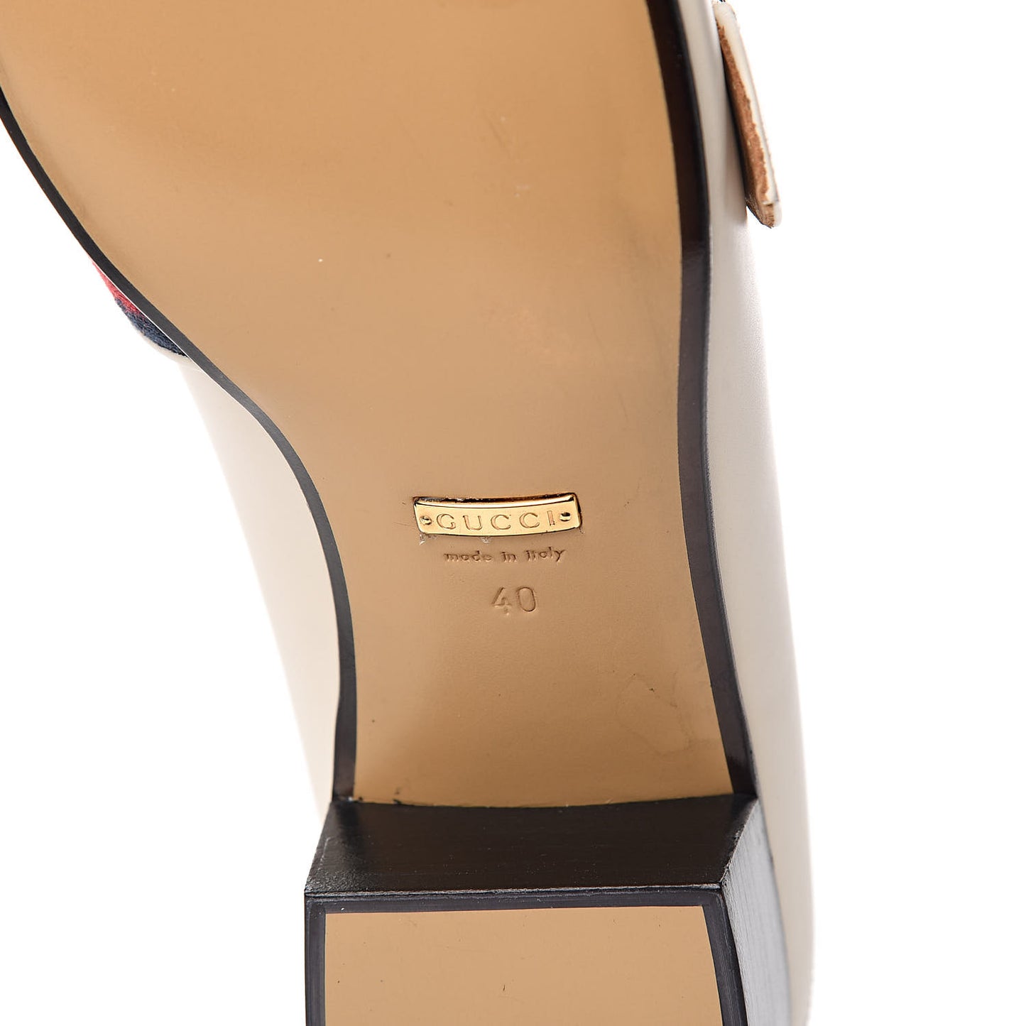 Calfskin Web Peyton Loafers 40 Mystic White
