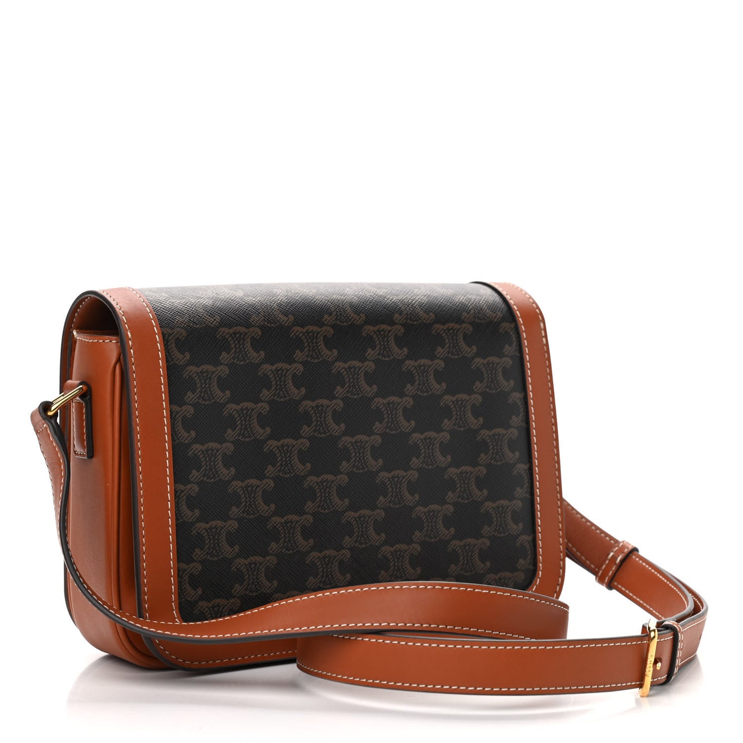 Triomphe Canvas Calfskin Medium Triomphe Tan