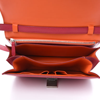 Celine Goatskin Medium Classic Box Flap Bag Dark Pink 5 of 11