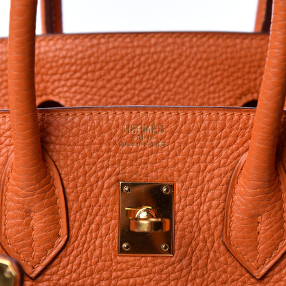 Hermes Togo Birkin 25 Orange 22 of 33