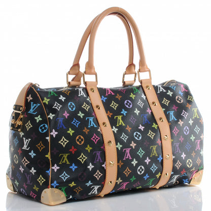 Louis Vuitton Monogram Multicolor Keepall 45 Black 3 of 7