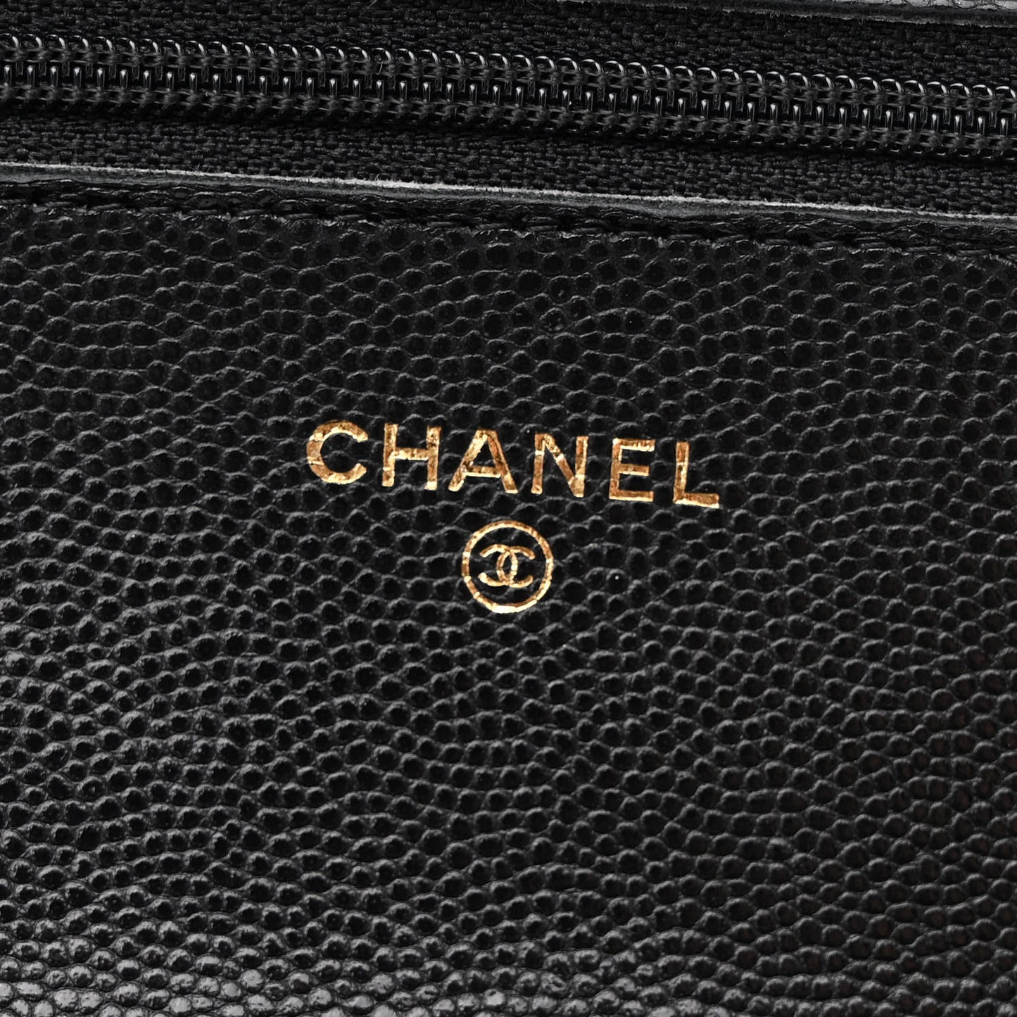 Caviar Quilted Coco Candy Wallet On Chain WOC Black