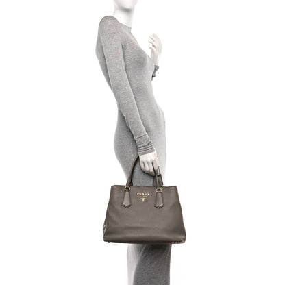 Prada Vitello Phenix Shoulder Bag Argilla 2 of 9