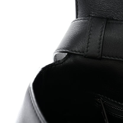 Balenciaga Grained Calfskin Monochrome M Downtown Shoulder Bag Black 11 of 12