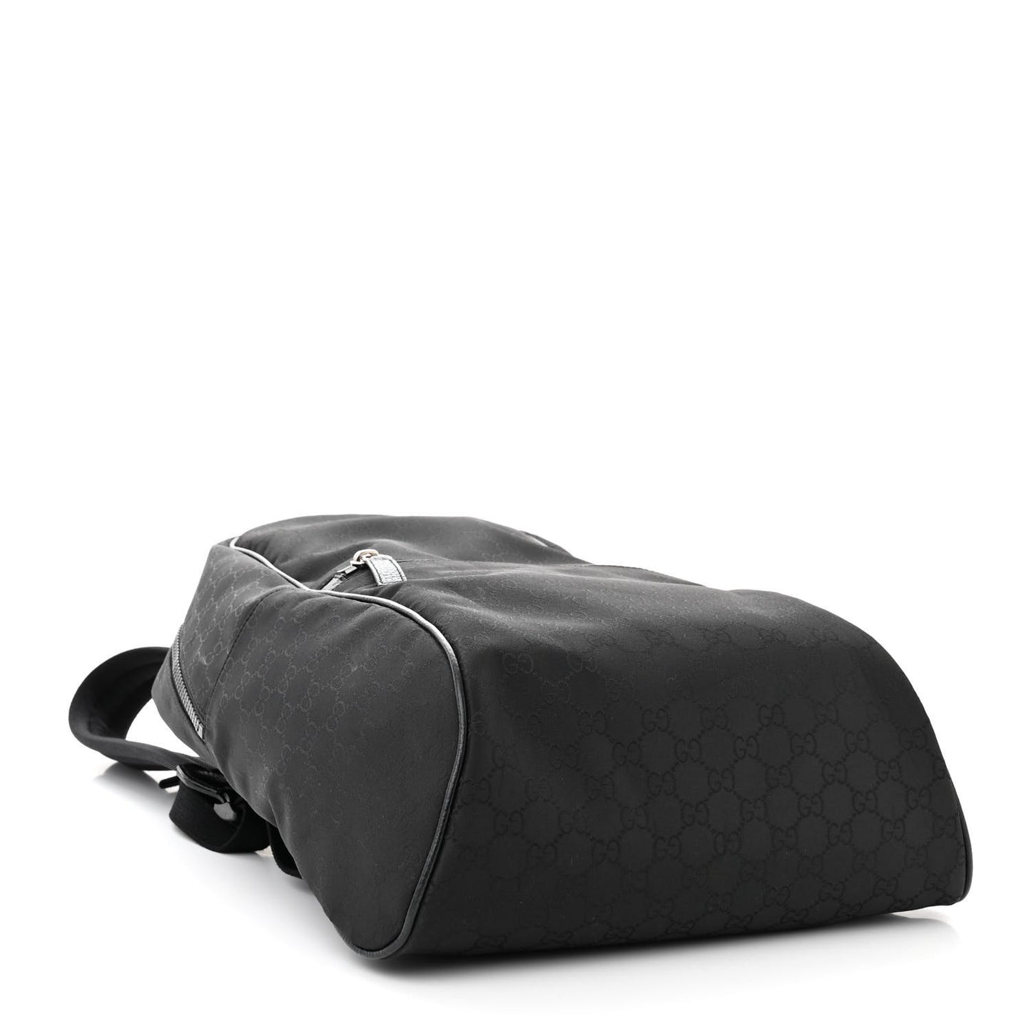Nylon Monogram Slim Backpack Black