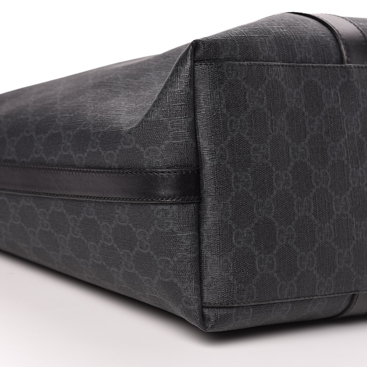 Gucci GG Supreme Monogram Tote Black Grey 13 of 15