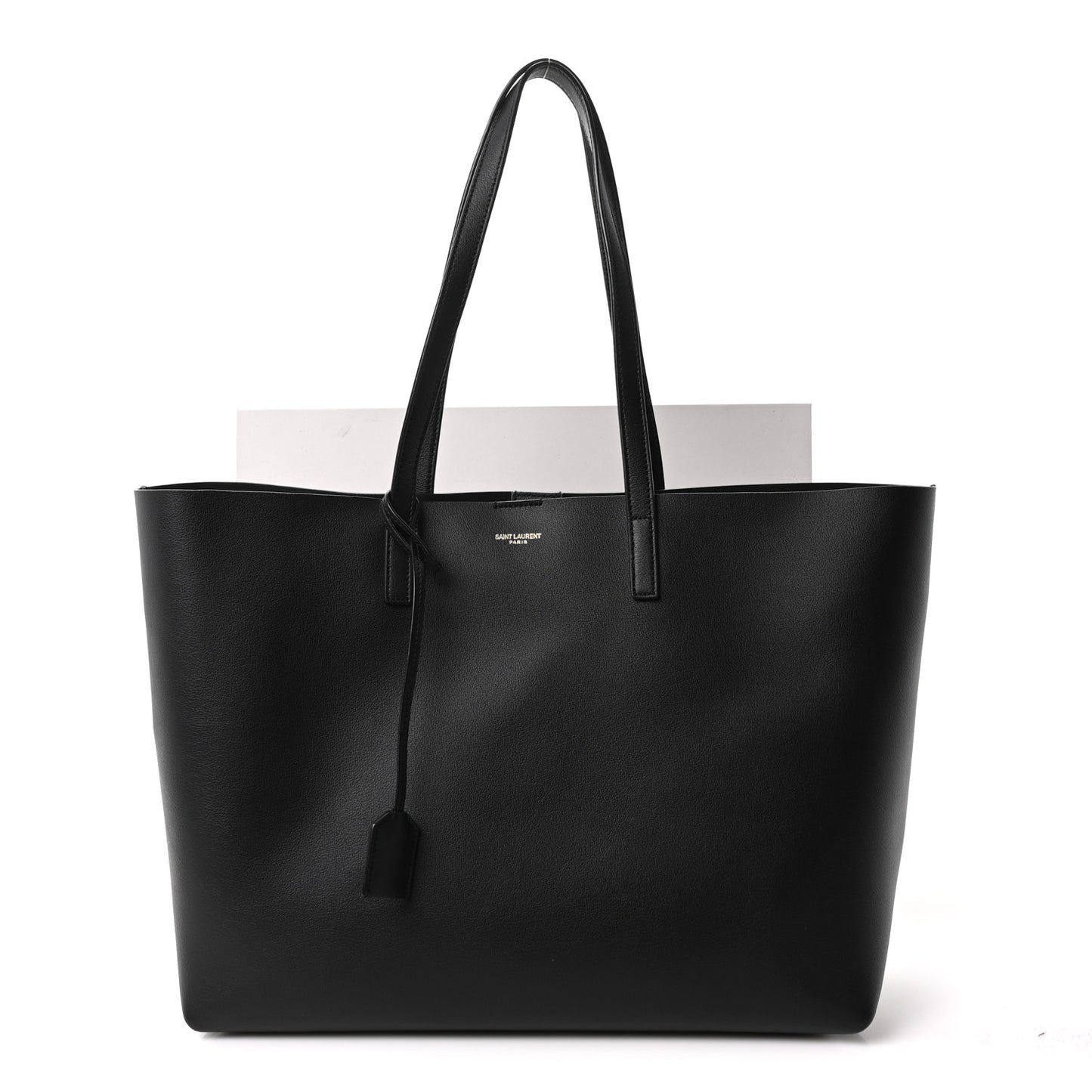 Calfskin Large Shopping Tote Black
