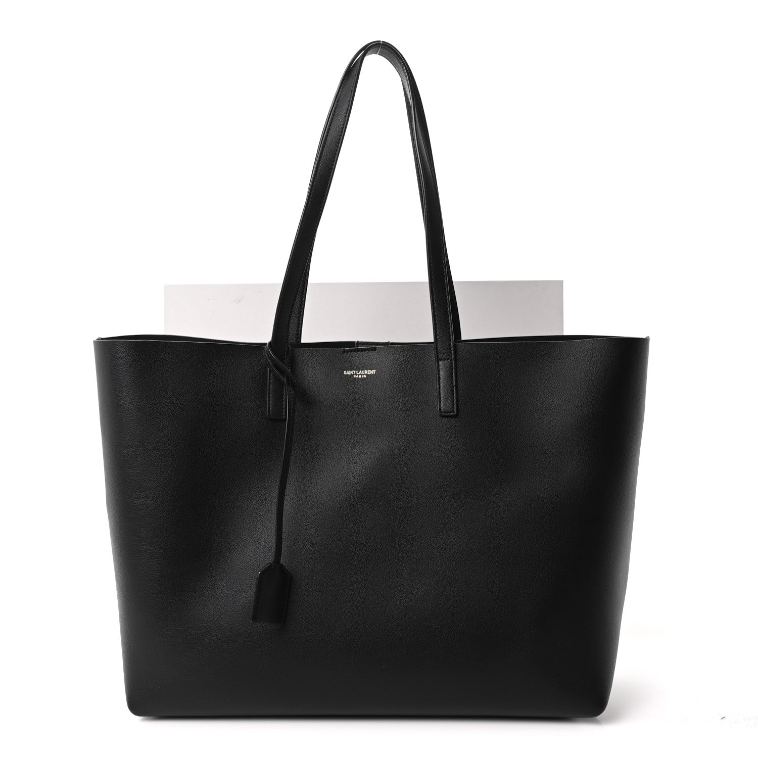 Saint Laurent Calfskin Large Shopping Tote Black 12 of 12
