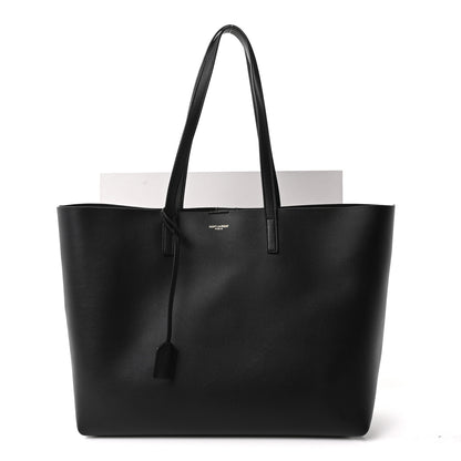 Saint Laurent Calfskin Large Shopping Tote Black 12 of 12
