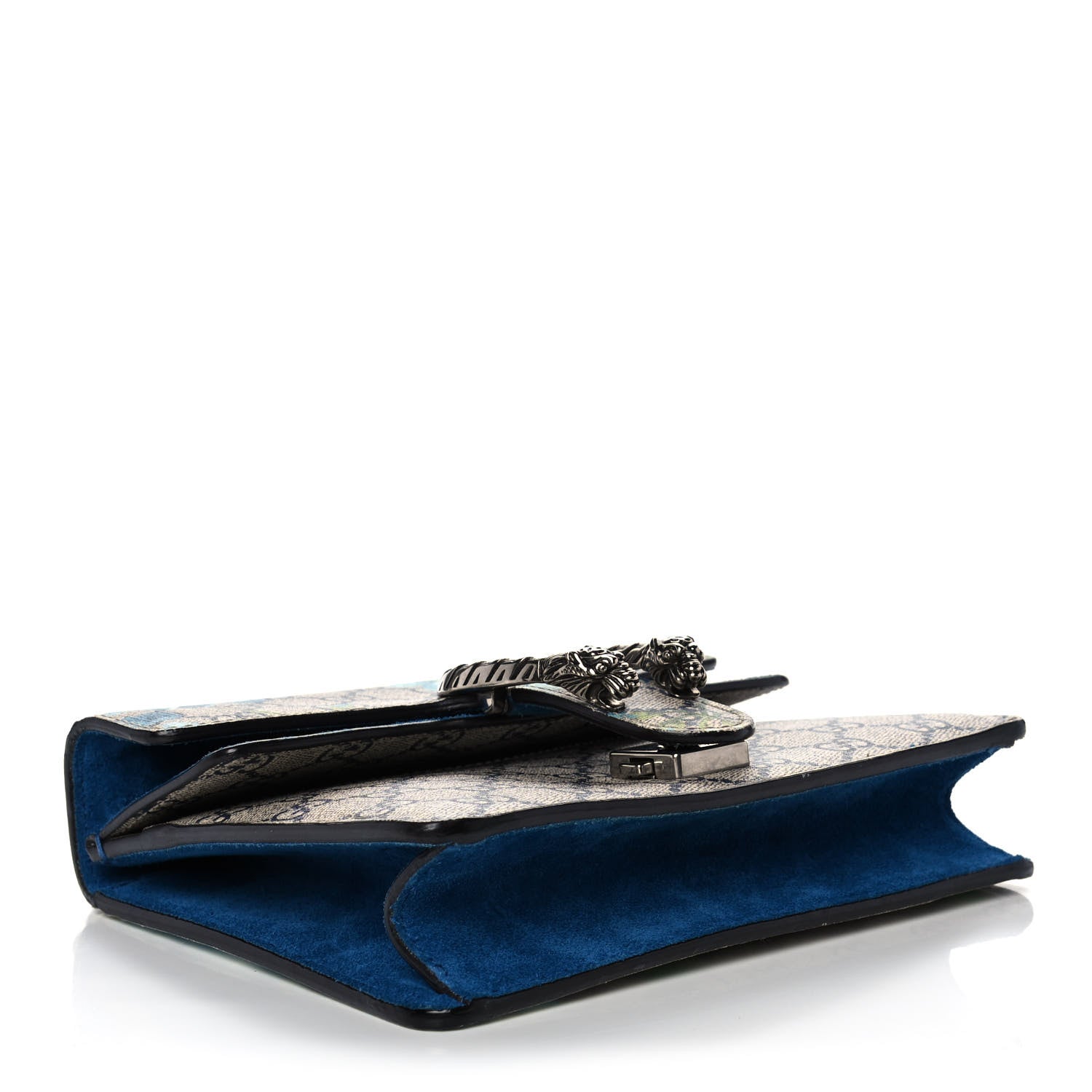Gucci GG Supreme Monogram Blooms Mini Dionysus Shoulder Bag Beige Navy Vintage Blue 4 of 13