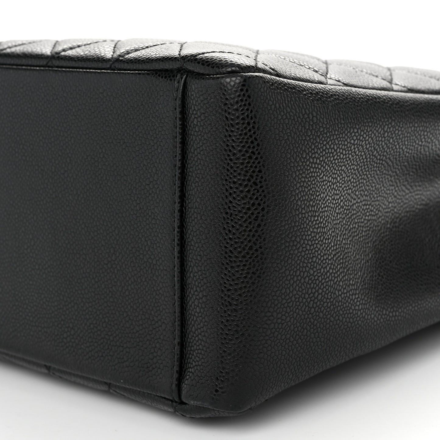Caviar Quilted Grand Shopping Tote GST Black