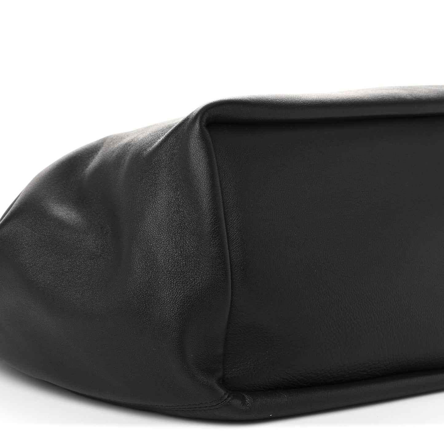Buttery Nappa Lambskin Medium Squeeze Bag Black