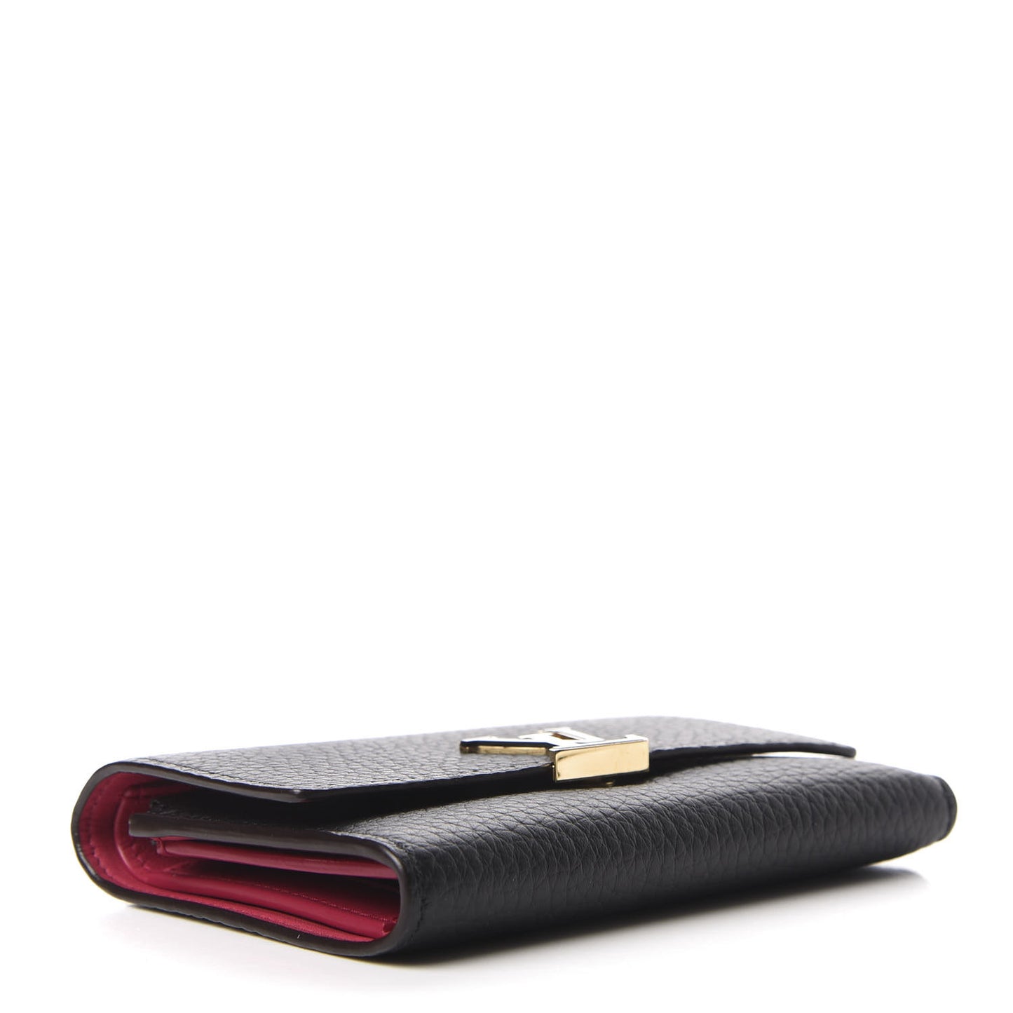 Taurillon Capucines Compact Wallet Black