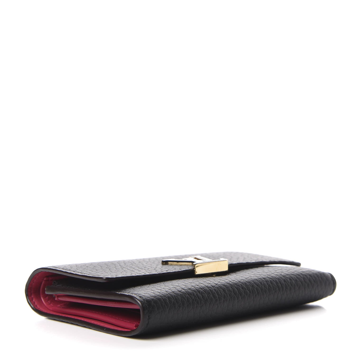 Louis Vuitton Taurillon Capucines Compact Wallet Black 4 of 9