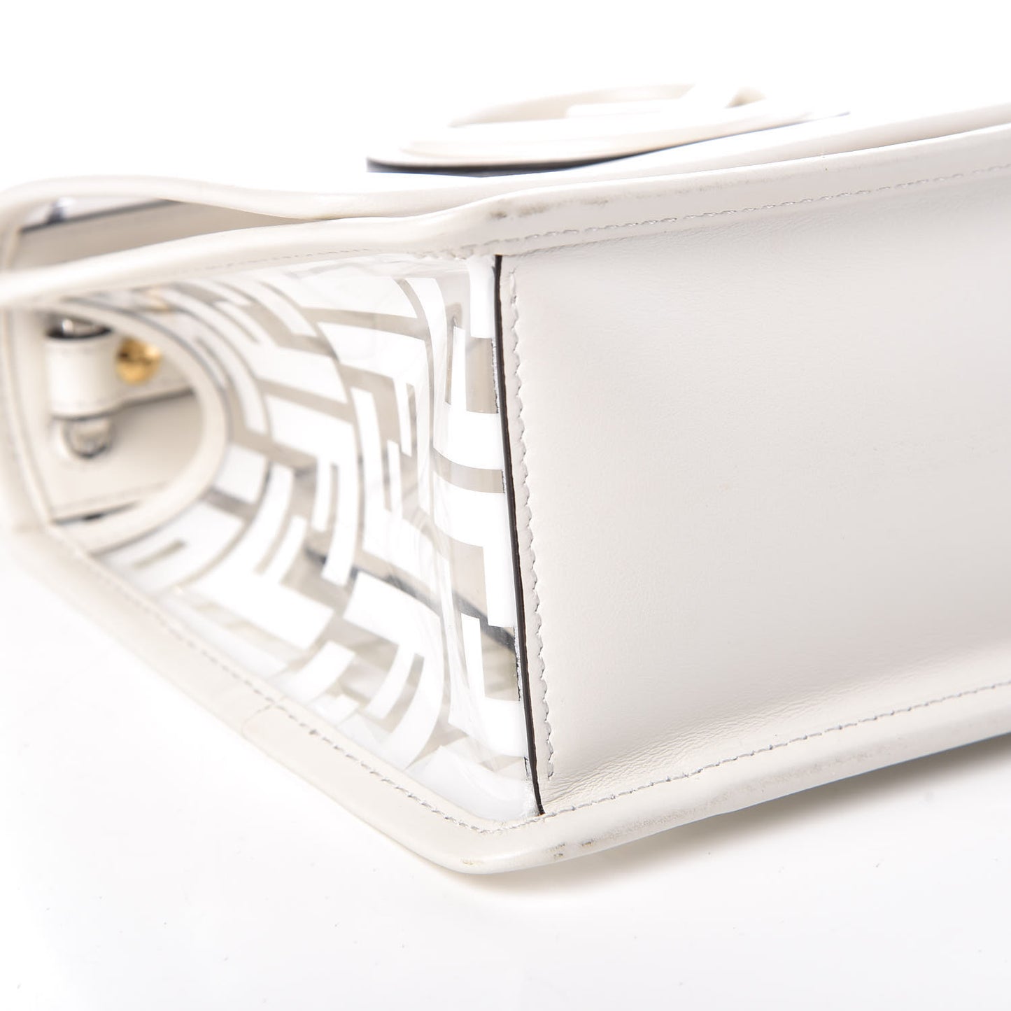 TPU FF Vitello Century F is Fendi Small Kan I Shoulder Bag White