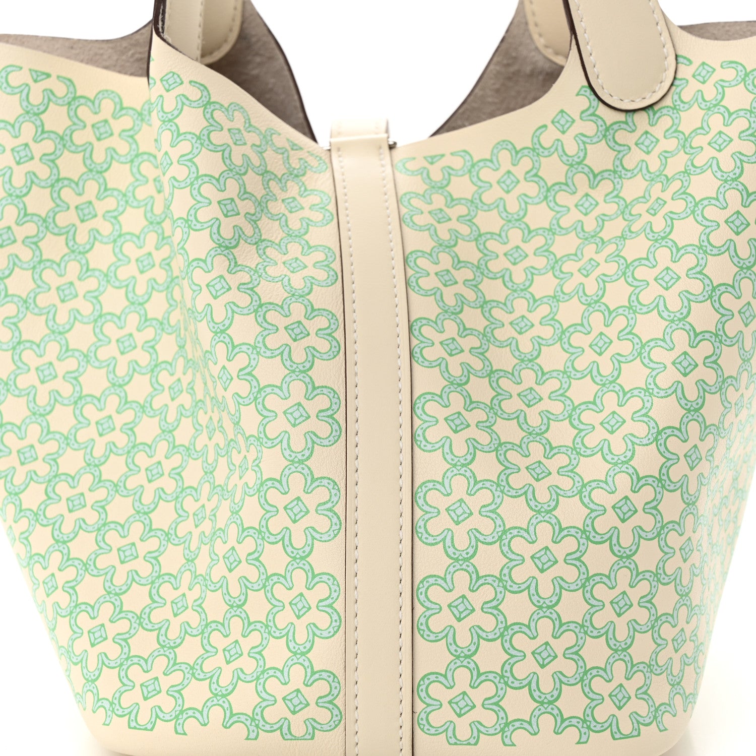 Hermes Swift Lucky Daisy Picotin Lock 18 PM Nata Vert 7 of 9