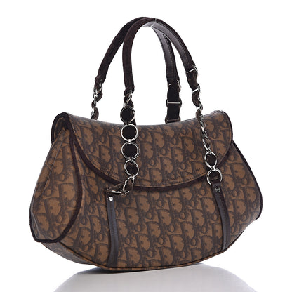 Christian Dior Monogram Romantique Trotter Bag Brown 3 of 10