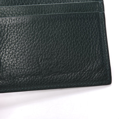 Christian Louboutin Grained Calfskin Spikes Kios Simple Card Holder Jungle 6 of 7