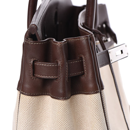 Hermes Toile Swift Birkin 30 Chocolate 23 of 31