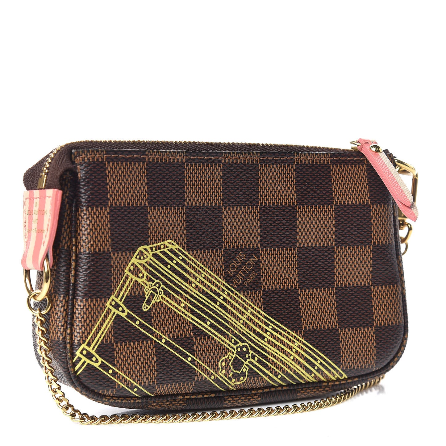 Damier Ebene 2014 Christmas Animation Mini Pochette Accessories