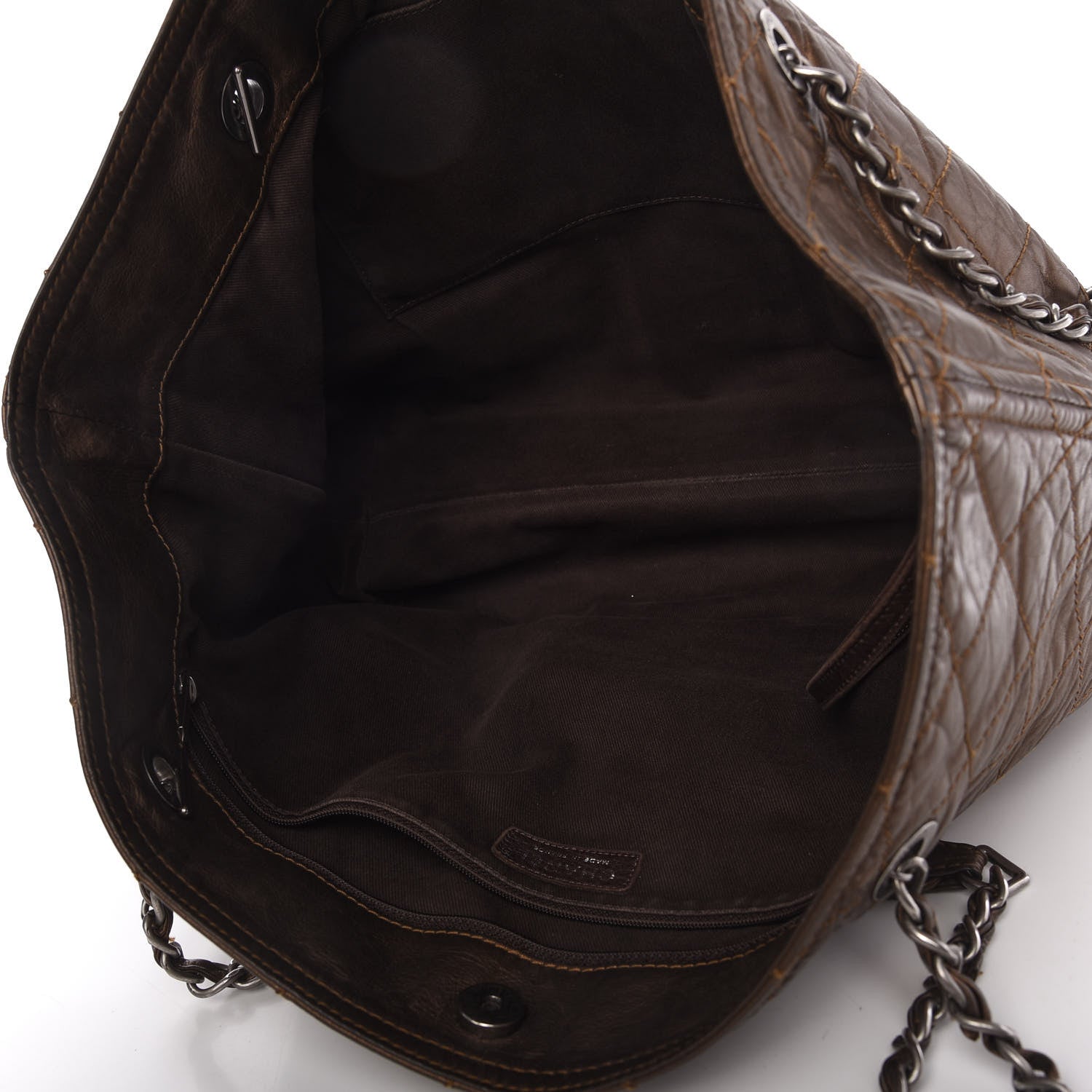 Chanel Metallic Aged Calfskin Large Shopping In Moscow Tote Bronze 5 of 10