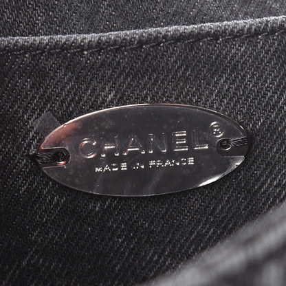 Chanel Washed Denim Quilted Small Denimpression Flap Grey Black 8 of 10