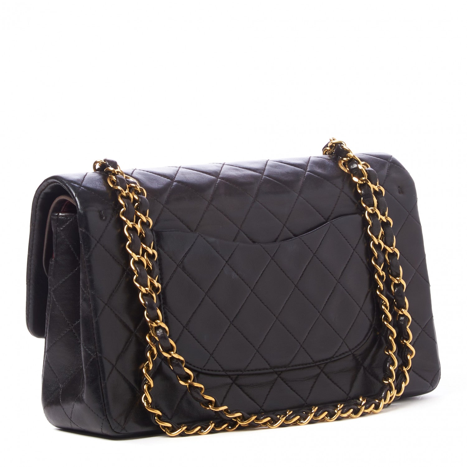 Chanel Lambskin Quilted Medium Double Flap Black 3 of 10