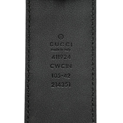 Gucci Guccissima Signature Interlocking G 40mm Belt 105 42 Black 4 of 8