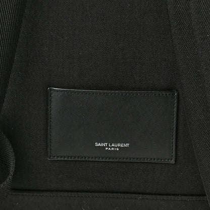 Saint Laurent Canvas City Backpack Black 9 of 12