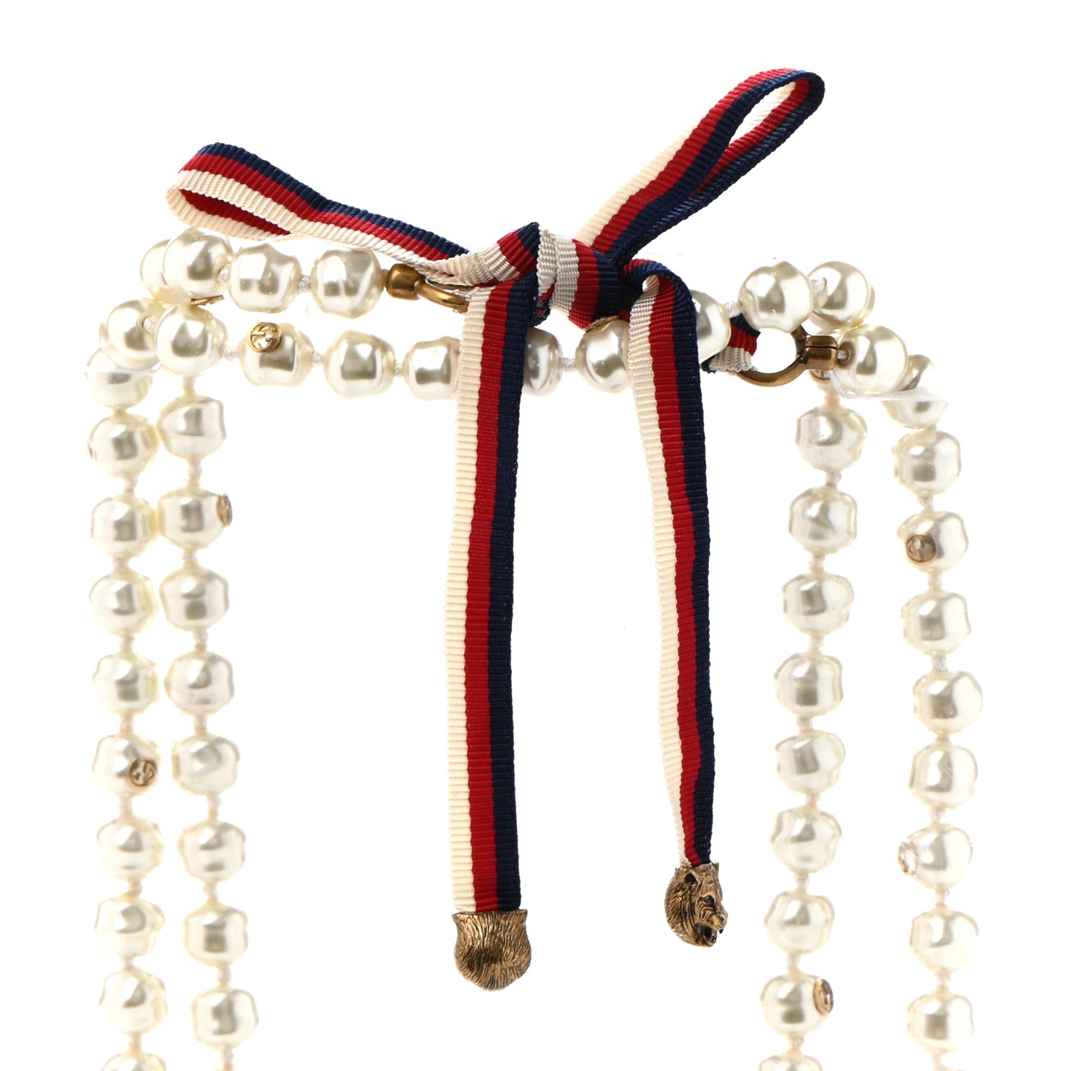 Gucci Pearl GG Sylvie Long Necklace 5 of 7