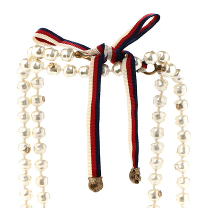 Gucci Pearl GG Sylvie Long Necklace 5 of 7