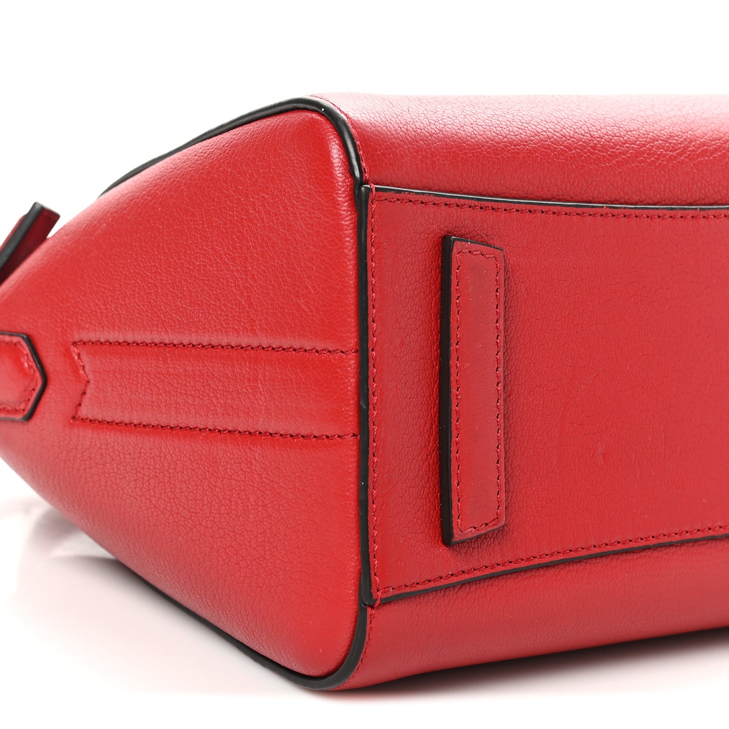 Sugar Goatskin Mini Antigona Bright Red
