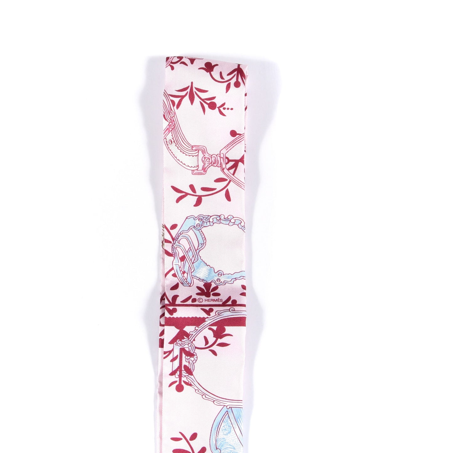 Silk Etriers Remix Twilly Rose Pale Bordeaux