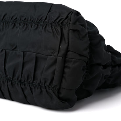 Prada Tessuto Nylon Gaufre Drawstring Tote Black 8 of 14