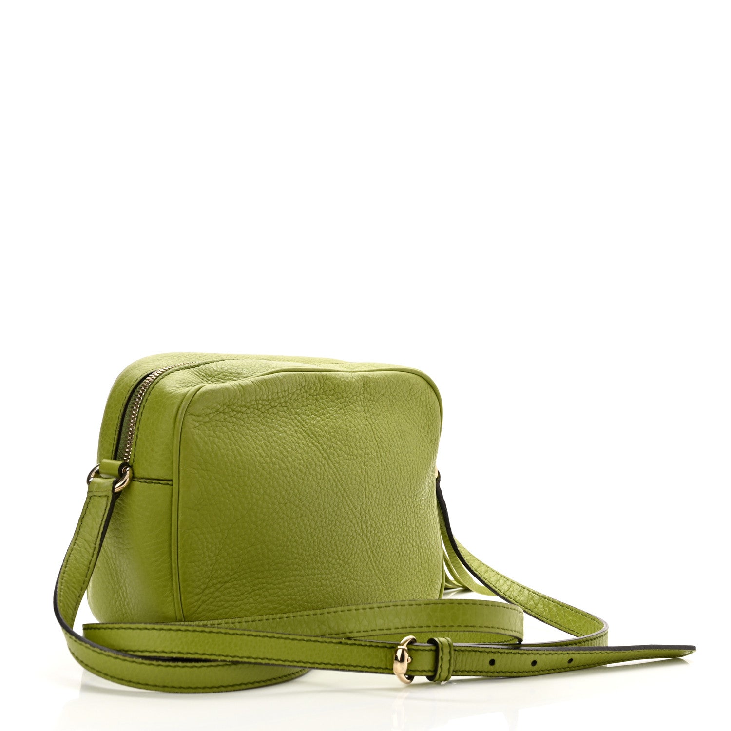 Gucci Pebbled Calfskin Small Soho Disco Bag Green 3 of 10