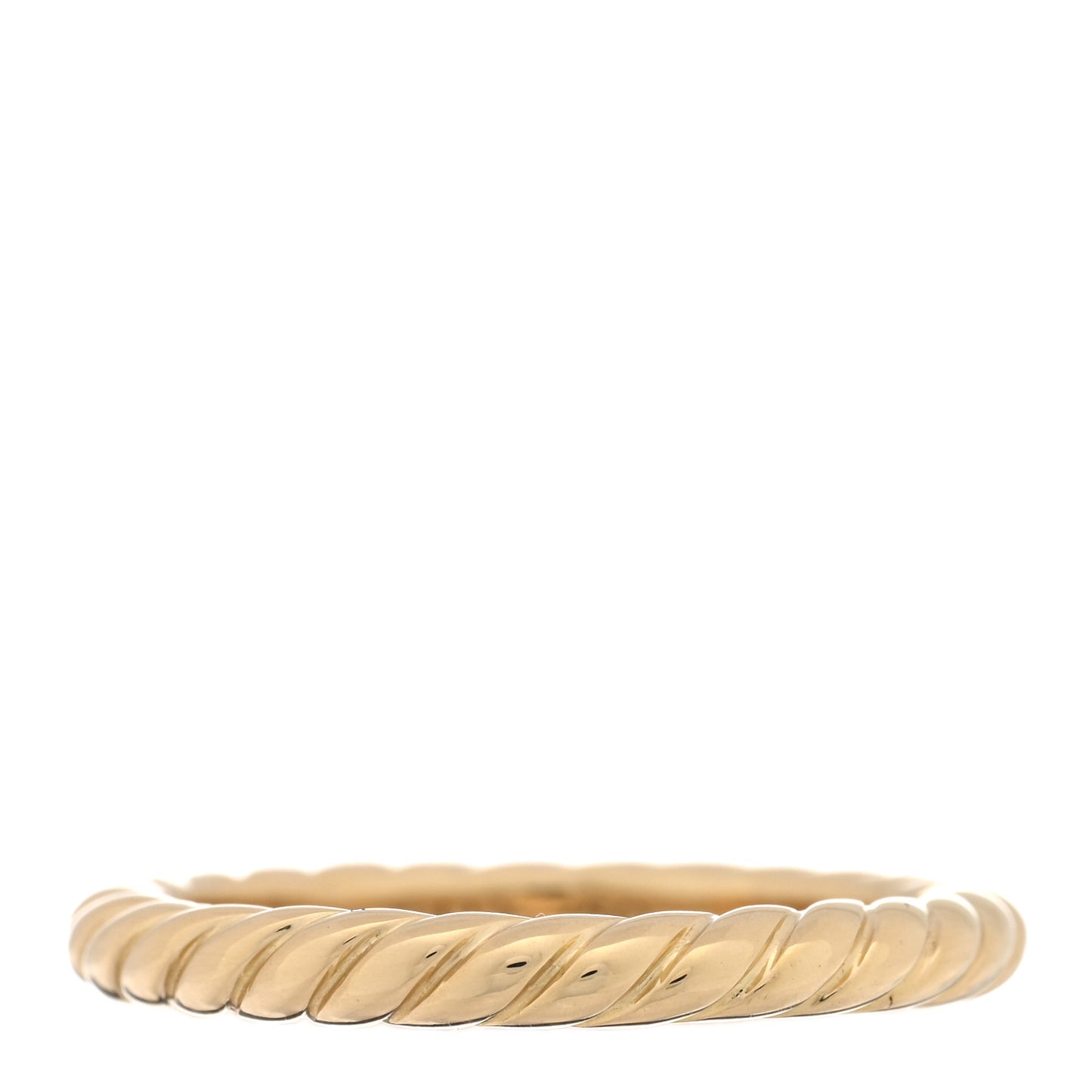 18K Yellow Gold 3mm DY Cable Band Ring 61 9.75
