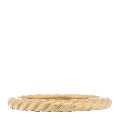 David Yurman 18K Yellow Gold 3mm DY Cable Band Ring 61 9.75 1 of 4