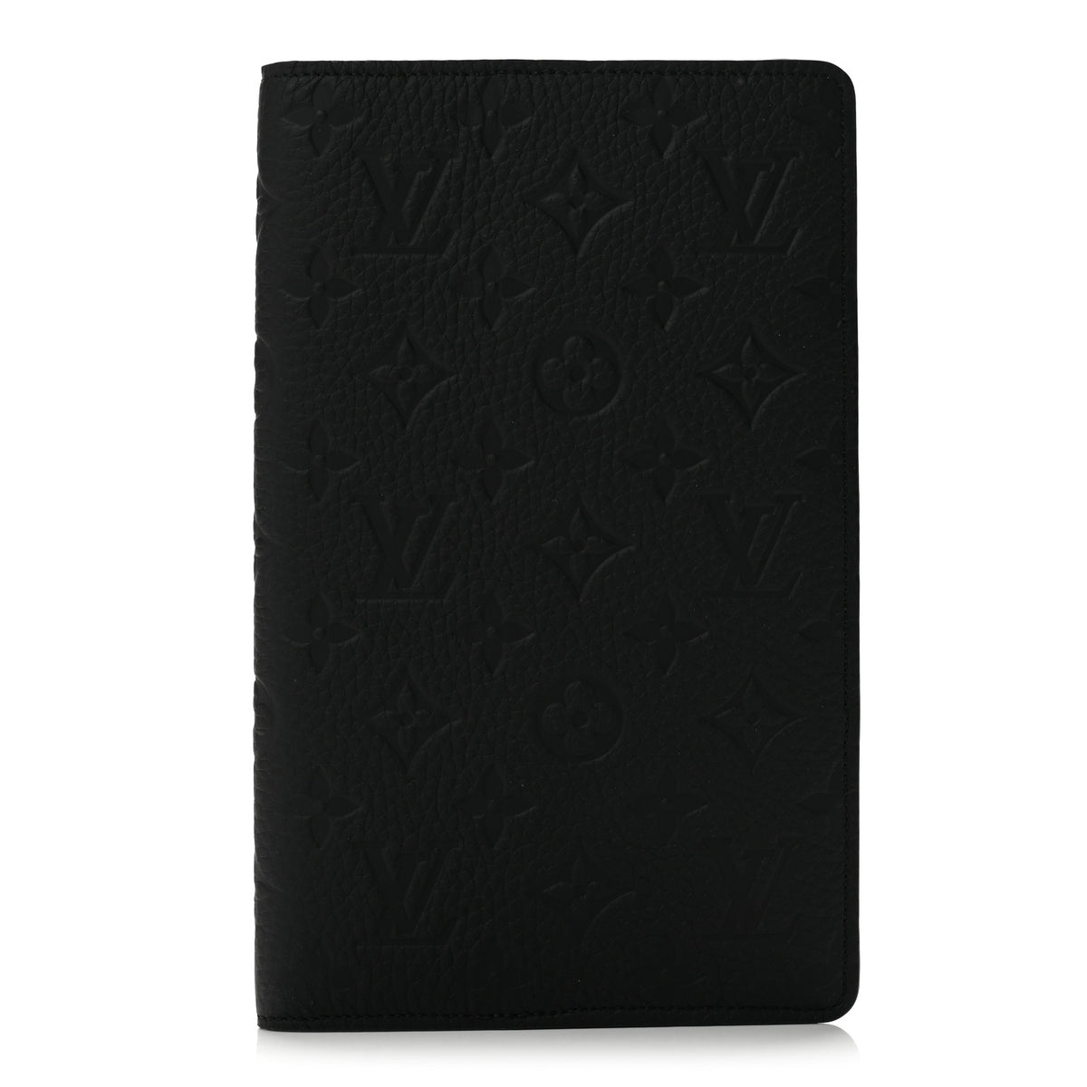 Louis Vuitton Taurillon Monogram Emily Notebook Cover MM Black 1 of 6