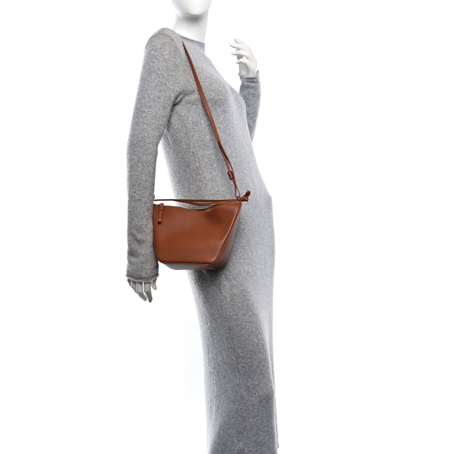 Calfskin Mini Hammock Hobo Tan